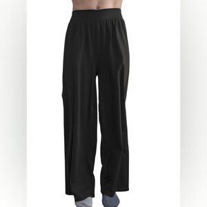 OQQ BLACK Women's Size Medium High Waisted Wide Leg Pant Pants Casual Classy NWT